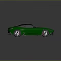 Green Sports Car With Black Roof Sleek Aerodynamic Design And Stylish Alloy Wheels