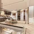 Modern Basement Interior With Play Tent And Furniture