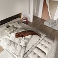 Modern Bedroom Interior Design With King Size Bed And Soft Area Rug
