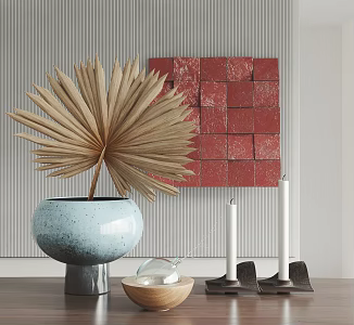Modern ornaments combination furnishings 3d model
