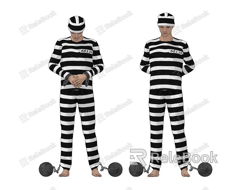 Modern Man Male Prisoner Figure model