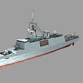 The imaginary enemy PBR Kangding class Taiwan Bay Navy Kangding class missile frigate Lafayette class 17 years of combat power upgrade 3d model