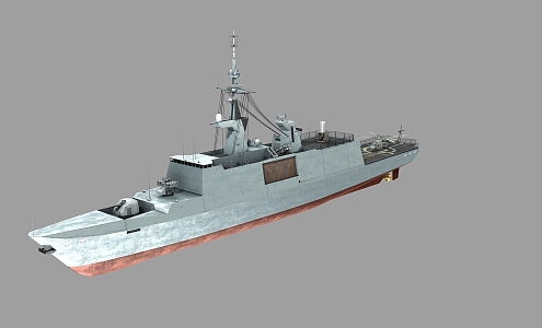 The imaginary enemy PBR Kangding class Taiwan Bay Navy Kangding class missile frigate Lafayette class 17 years of combat power upgrade 3d model