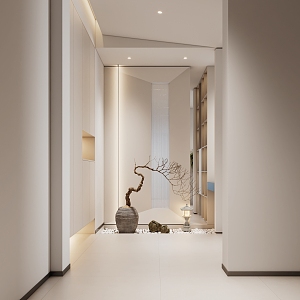 Modern Entrance 3d model