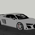 Super Run Audi R8 3d model