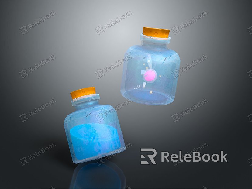 Old Bottle Drift Bottle Old Medicine Bottle Bottle Empty Bottle Plastic Medicine Bottle Plastic Medicine Bottle Glass Bottle model