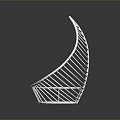 Modern White Woven Leisure Chair With Teardrop Shape And Cushioned Seat