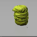 Bright Yellow Stacked Yarn Ball Soft Texture Household Item For Crafting And Knitting