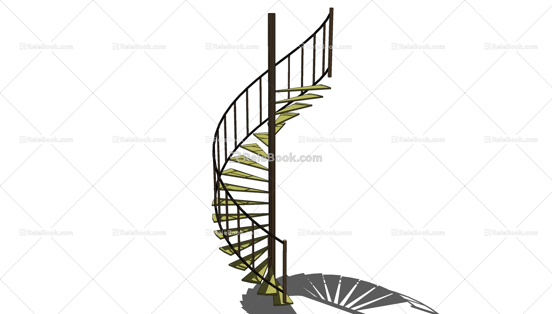 revolving staircase 3d model