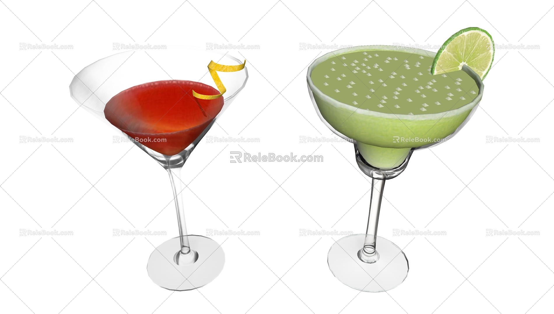 Drinks 3d model