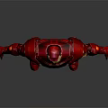 Iron Man Game Movie Character With Red And Gold Armor Standing Pose