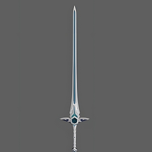 Cartoon Long Sword Cartoon Weapon Animation Props Sword Game Long Sword Weapon Ancient 3d model