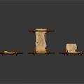 Ancient Scrolls With Old Parchment And Wooden Rollers Showing Historical Manuscripts And Torn Edges