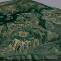 Aerial Planning of Mountainous Terrain with Winding Rivers and Natural Landscapes