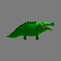 Modern Crocodile Cartoon Animal Crocodile 3d model