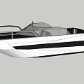 Sleek White And Black Yacht Exterior Design