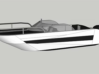 Sleek White And Black Yacht Exterior Design 3d model Sleek White And Black Yacht Exterior Design 3d model