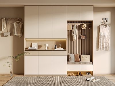 modern kitchen shoe cabinet model