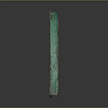 Green Vintage Wooden Swing Door with Classic Panel Design and Natural Texture