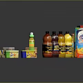Vibrant Assorted Beverages Collection In Bottles And Cartons On