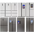 Modern Fridge Freezers with Various Designs Digital Screens and Door Styles