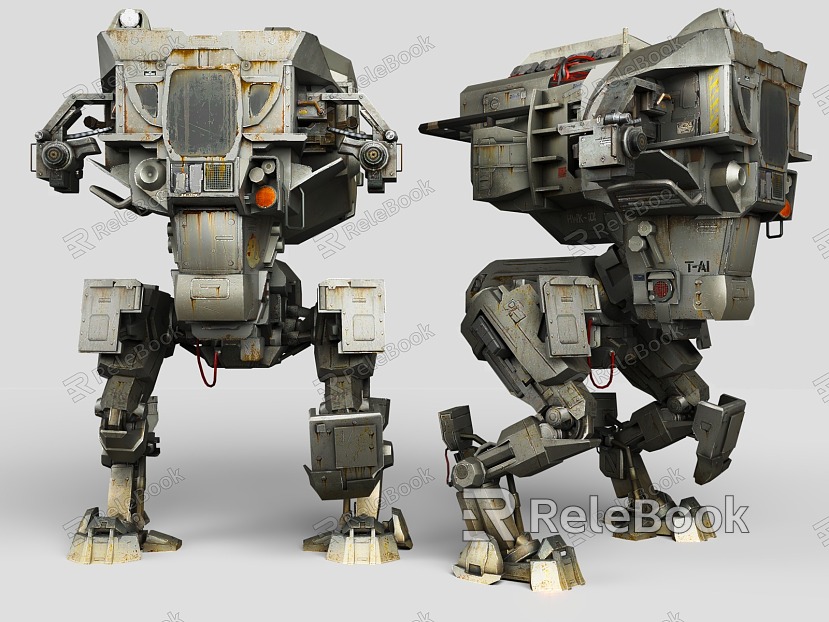 Meche century sci-fi style cyberpunk style sci-fi robot robot mechanic war police war machine sci-fi style model