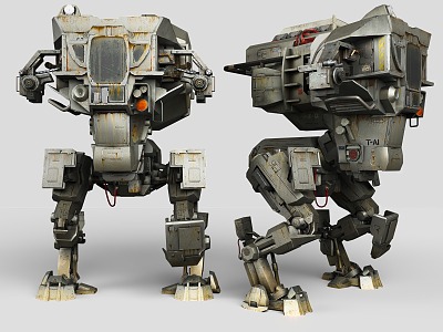 Meche century sci-fi style cyberpunk style sci-fi robot mechanic war police war machine sci-fi style model