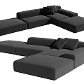 Modern Multiplayer Sofa 3d model