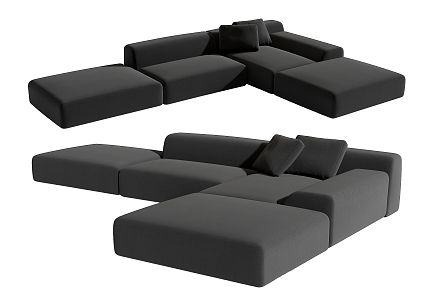 Modern Multiplayer Sofa 3d model