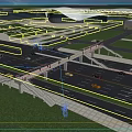 Bridge Overpass Bridge Suspension Bridge Cable-stayed Bridge Overpass 3d model