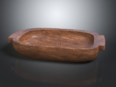 Modern Plate Wooden Plate Wooden Plate 3d model