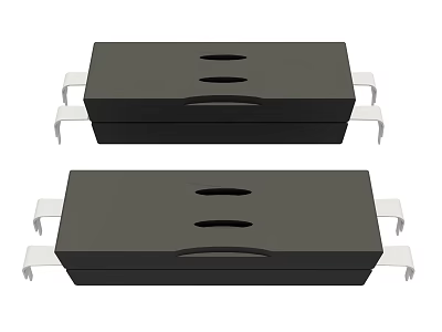 Black Metal Hardware Tool Brackets With Mounting Holes And Durable Design 3d model