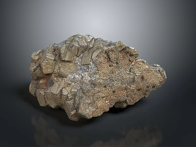 Rustic Stone And Wood Decor Piece Featuring Natural Texture And Organic Grain 3d model