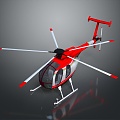 Modern Helicopter Civil Helicopter Helicopter 3d model