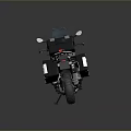 Adventure Touring Motorcycle With Windshield Side Cases Top Case And Silver Gray Finish