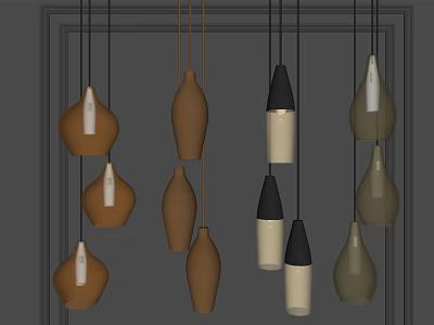 Modern chandelier chandelier combination 3d model Modern chandelier chandelier combination 3d model