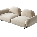 Modern double sofa 3d model