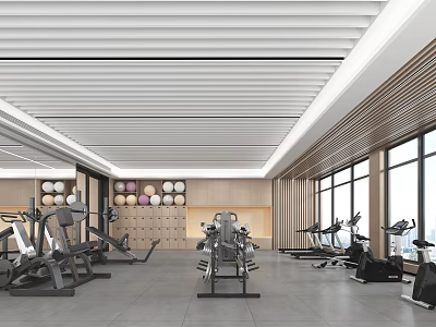 Modern Gym 3d model
