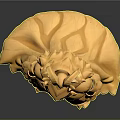 Golden Armor Character 3D Render With Shiny Gold Details And Black Accents