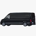 Black MAN Van Exterior And Brand Logo 3d model