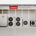 Reception Desk in Enterprise Intelligent Air System Experience Store with Display Screens and Equipment