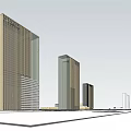 Modern Commercial Complex With High Rise Tower And Low Rise Podium Design