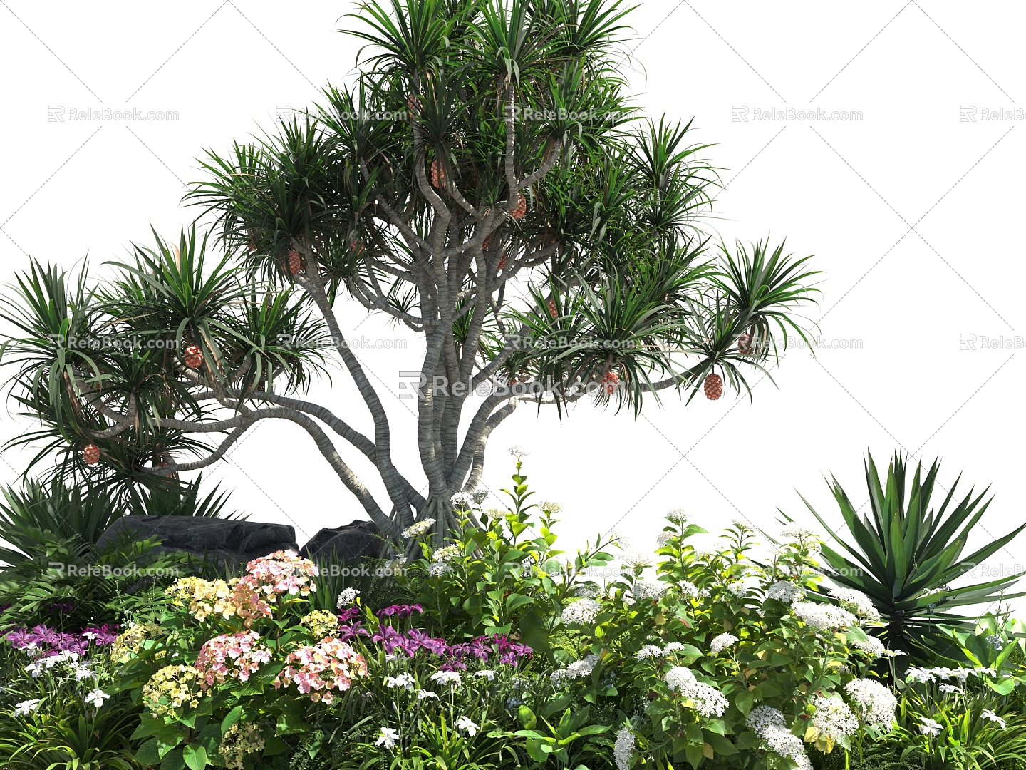 Plant Plant Landscape Plant Heap Shrubs 3d model