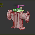 Stainless Steel Industrial Valve With Flange Connections And Top Handle Design
