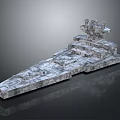 Space Aerospace Spaceship 3D Model Structure With Multiple Decks And Detailed Design