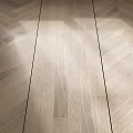 Light Colored Oak Wooden Flooring With Herringbone Pattern And Natural Grain 3d model