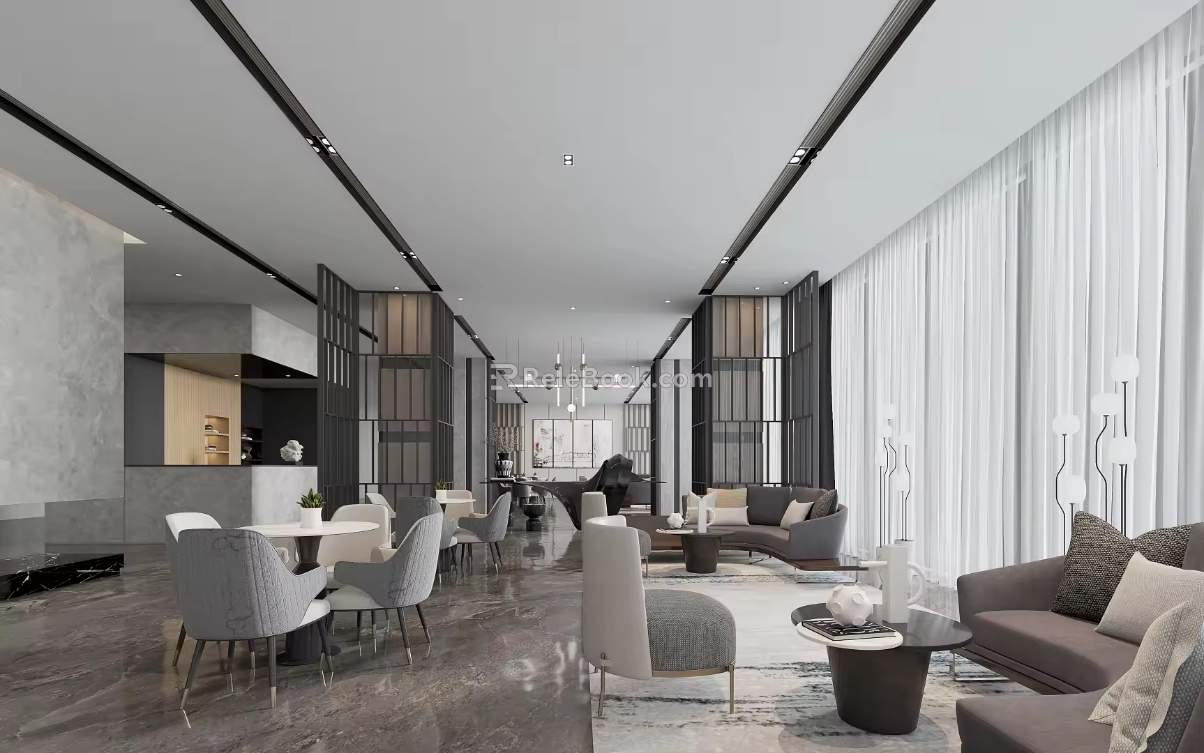 Reception area 3d model