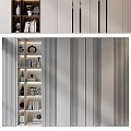 Modern Elegant Bookcase Design With Open Shelves And Decorative Items