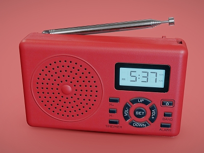 Radio Portable Radio Recorder 3d model