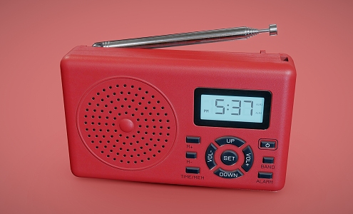 Radio Portable Radio Recorder 3d model